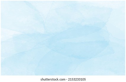Blue watercolor wet wash splash background. Vector illustration template for birthday, sale banner, wedding, it's a boy card, father's day, social media banner and much more. Immagine vettoriale stock