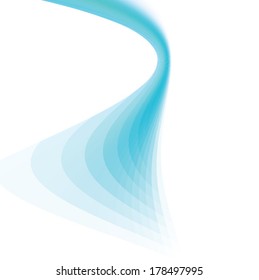 blue wave abstract