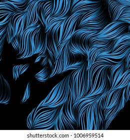 Blue Wave Abstract Background
