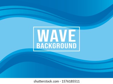 blue wave abstract background for banner 