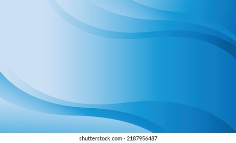 Abstrakter Hintergrund mit blauer Welle und Kopienraum für Text.