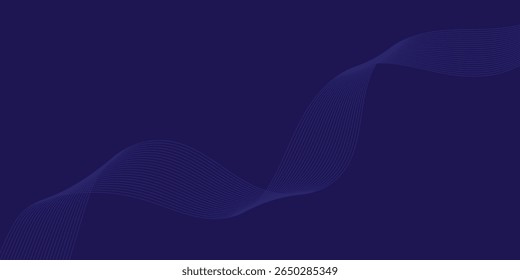  Blue Wave Abstract Background for Corporate Business Banner Template