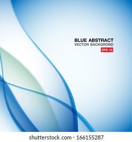 Blue wave abstract background design