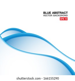Blue wave abstract background design
