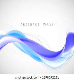 
Blue wave abstract background Design template for poster, cover, brochure, poster, banner.