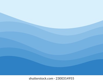 Blue Wave Abstract Background Design For Presentation Printing Paper Template Pattern