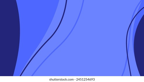 Anuncio abstracto del diseño del fondo de la onda azul con el espacio vacío para la Ilustración vectorial del texto moderna y simple	