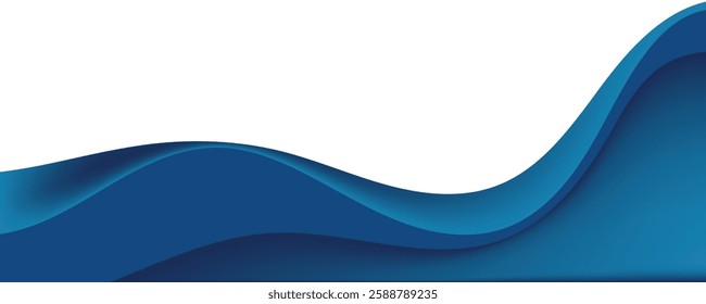 Blue Wave Abstract Background. EPS10