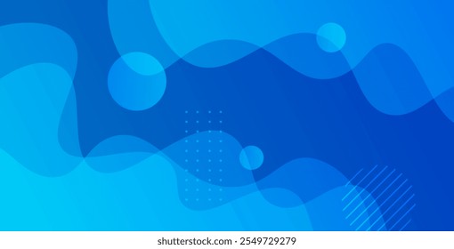 Blue wave abstract background featuring gradient colors. Ideal for modern design projects, posters, websites, and digital layouts.