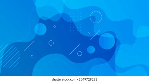 Fondo abstracto de la onda azul que presenta colores degradados. Ideal para proyectos de diseño moderno, carteles, Sitios web y diseños digitales.