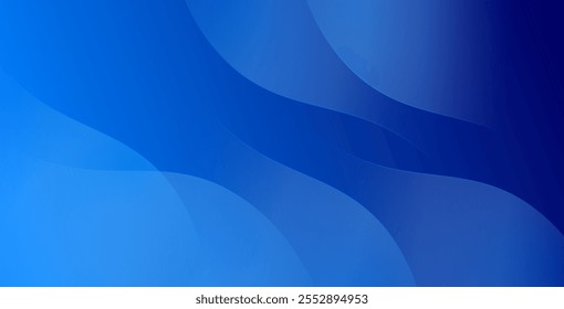 Blue wave abstract background featuring gradient colors. Ideal for modern design projects, posters, websites, and digital layouts.