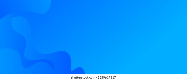 Blue wave abstract background featuring gradient colors. Ideal for modern design projects, posters, websites, and digital layouts.