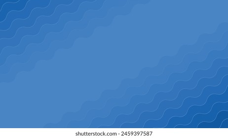 Blue wave abstract background with gradient for backdrop or presentation