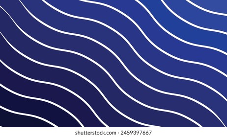 Blue wave abstract background with gradient for backdrop or presentation