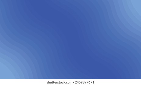 Blue wave abstract background with gradient for backdrop or presentation