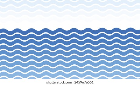 Blue wave abstract background with gradient for backdrop or presentation