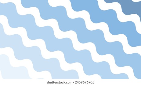 Blue wave abstract background with gradient for backdrop or presentation