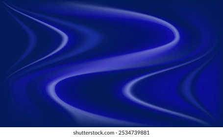 Blue wave abstract background. Gradient background vector design in eps 10. The surface texture of the fabric is firm. Dark colored background with space for design