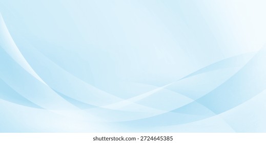 Blaue Welle abstrakte Hintergrund Linie Licht. Vektorgrafik