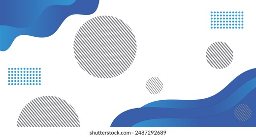 Blue wave abstract background. Liquid color background design. Fluid gradient shapes composition. Futuristic design for posters, banner, web header, presentation design and much more