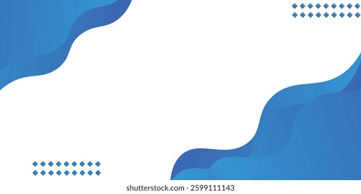 Blue wave abstract background. Liquid color background design. Fluid gradient shapes composition. Futuristic design for posters, banner, web header, presentation design and much more