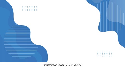 Blue wave abstract background. Liquid color background design. Fluid gradient shapes composition. Futuristic design for posters, banner, web header, presentation design and much more