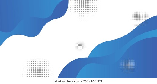 Blue wave abstract background. Liquid color background design. Fluid gradient shapes composition. Futuristic design for posters, banner, web header,