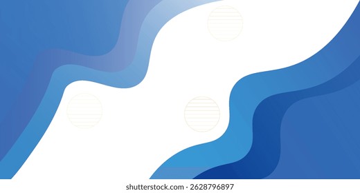 Blue wave abstract background. Liquid color background design. Fluid gradient shapes composition