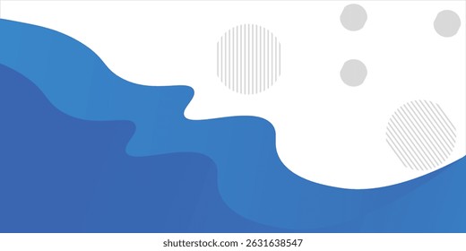 Blue wave abstract background. Liquid color background design. Fluid gradient shapes composition. Futuristic design for posters, banner, web header, presentation design and much more