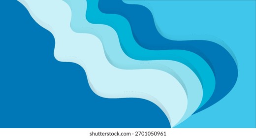 Fondo abstracto de la onda azul. Diseño de fondo de color líquido. Composición de Formas de gradiente de fluido. Diseño futurista para carteles, Anuncio