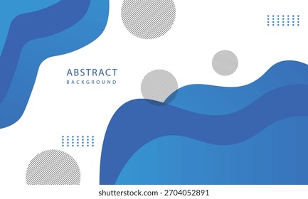 Blue wave abstract background. Liquid color background design. Fluid gradient shapes composition. 