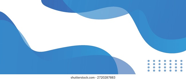 Blue wave abstract background. Liquid color background design. Fluid gradient shapes composition. Futuristic design for posters, banner, web header, presentation design and much more