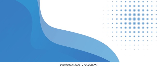 Blue wave abstract background. Liquid color background design. Fluid gradient shapes composition. Futuristic design for posters, banner, web header, presentation design and much more.eps 10.