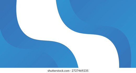 Blue wave abstract background. Liquid color background design. Fluid gradient shapes composition. Futuristic design for posters, banner, web header, presentation design and much more