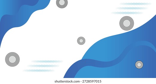 Abstrakter Hintergrund mit blauer Welle. Hintergrunddesign in flüssiger Farbe. Zusammensetzung von flüssigen Gradientenformen. Futuristisches Design für Poster, Banner, Webheader, Präsentationsdesign und vieles mehr