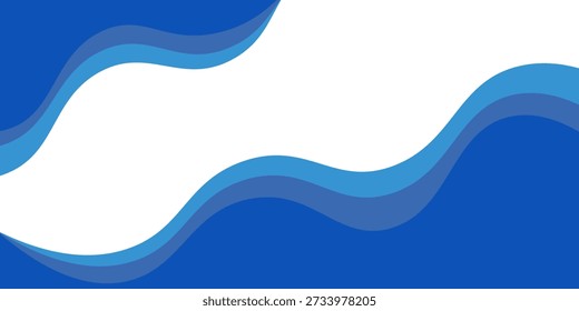 Blue wave abstract background. Liquid color background design. Fluid gradient shapes composition. Futuristic design for posters, banner, web header, presentation design and much more