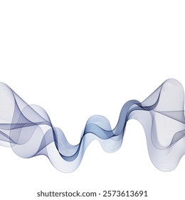 Blue wave. Abstract background for presentations. Vector design element. Eps 10
