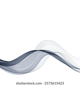 Blue wave. Abstract background for presentations. Vector design element. Eps 10
