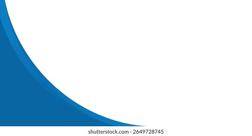 Blue Wave Abstract Background Template for Business or Corporate Banner