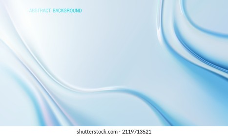 Blue wave abstract background vector