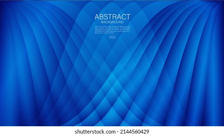 Blue wave abstract background, wave vector, Minimal Texture, web background, Blue cover design, flyer template, banner, book cover, decoration wallpaper. vector