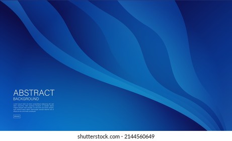 Fondo abstracto de onda azul, vector de onda, Textura mínima, fondo web, diseño de cubierta azul, plantilla de volante, banner, portada de libro, fondo de decoración. vector
