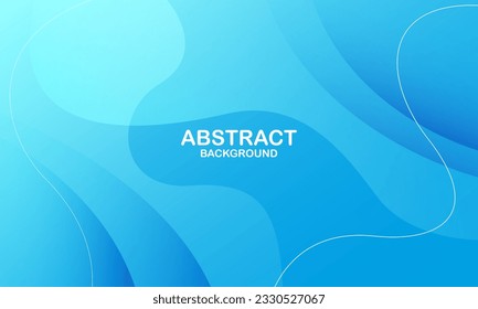 Blue wave abstract background. Vector illustration