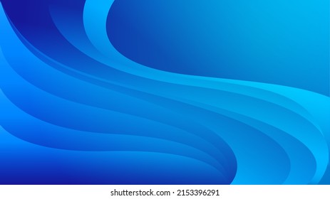 Blue wave abstract background, web background, blue texture, banner design, creative cover design, backdrop, minimal background, vector illustration