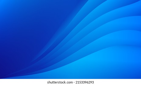 Blue wave abstract background, web background, blue texture, banner design, creative cover design, backdrop, minimal background, vector illustration