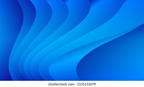 Blue wave abstract background, web background, blue texture, banner design, creative cover design, backdrop, minimal background, vector illustration