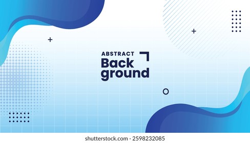 Blue wave abstract background, web background, blue texture, banner design, creative cover design, backdrop, minimal background, vector illustration

