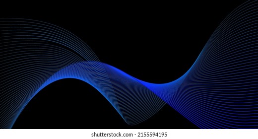 Blue wave abstract design background. modern concept