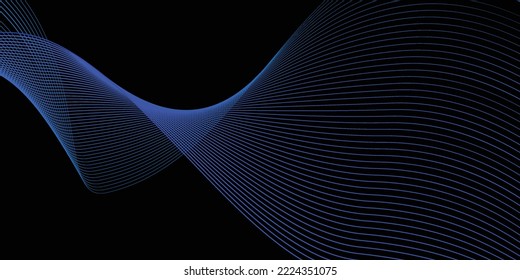 Fondo de diseño abstracto de onda azul. concepto moderno
