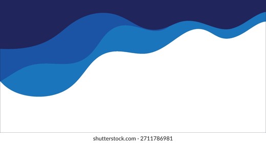 Diseño Abstractas de la onda azul con las bandas que fluyen del océano-como eps10